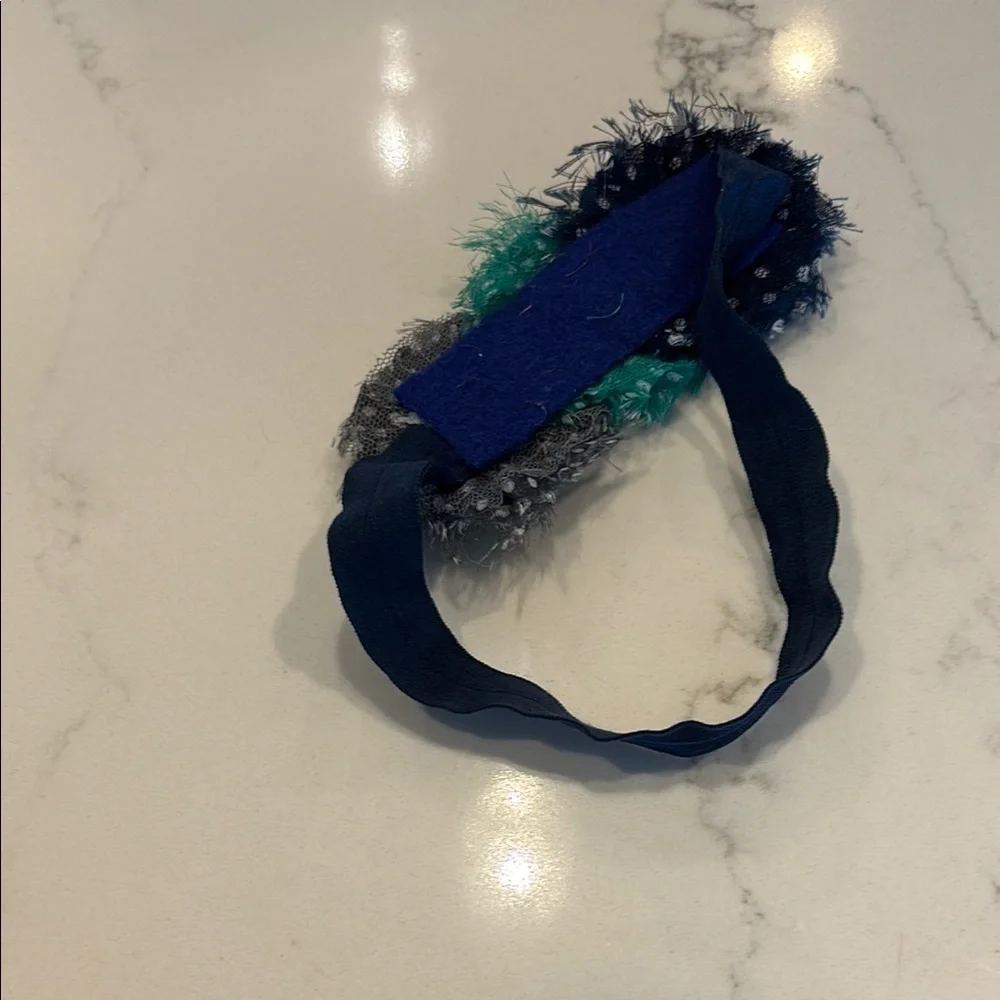 Blue and Gray Hair Accessory
